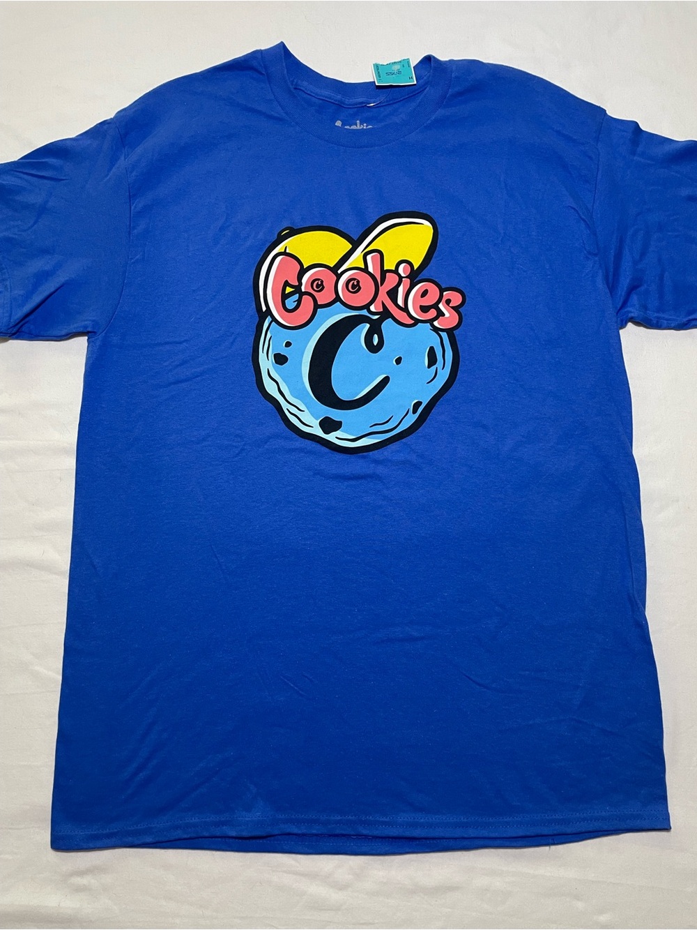 Cookies T Shirt Royal Blue w/ Logo Mens Large Streetwear Tee NWT